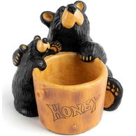 Big Sky Carvers Bearfoots Honey Pot Paper Clip Holder