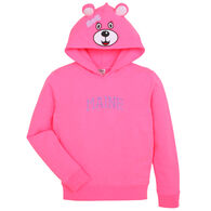 Wild Child Hoodies Girls' Pink Bear Hoodie
