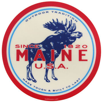 Blue 84 Speedster Moose Maine Sticker