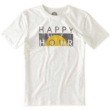 Life is Good Mens Happy Hour Block Sleep T-Shirt
