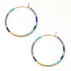 Scout Curated Wears Womens Chromacolor Miyuki Small Hoop Earring - Cobalt Multi/Gold