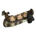 Rivers Edge Bear and Moose w/ Birch Canoe Candle Holder