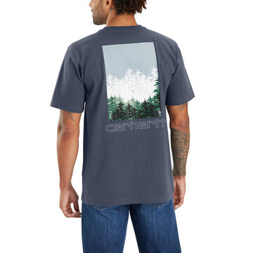 Carhartt Mens Relaxed Fit Heavyweight Outdoors Graphic Pocket Short-Sleeve T-Shirt