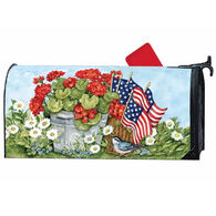 MailWraps Flags and Flowers Magnetic Mailbox Cover
