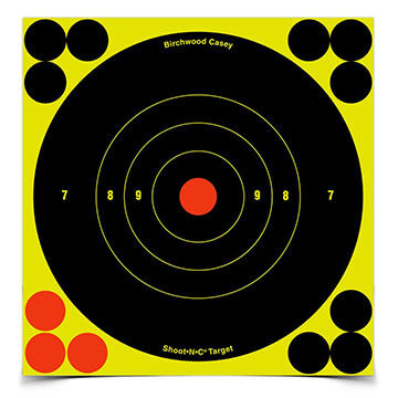 Birchwood Casey Shoot-N-C 6 Bulls-eye Self-Adhesive Target - 12-60 Pk.
