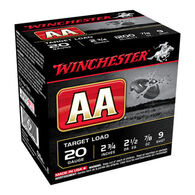 Winchester AA Target 20 GA 2-3/4" 7/8 oz. #9 Shotshell Ammo (25)