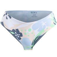 Roxy Women's Printed Beach Classics V-Shape Cheeky Bikini Bottom