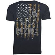 Ruger Men's Camo Flag Short-Sleeve Shirt