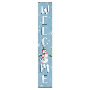 My Word! Welcome - Snowman Porch Board