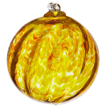 Kitras Natures Whimsy Bright Yellow Glass Orb