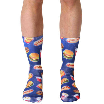 Living Royal Mens Fast Food Galaxy Crew Sock