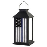 Carson Home Accents Thin Blue Line Decorative Solar Lantern