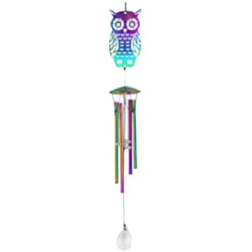 Red Carpet Studios 18 Iridescent Owl Shadow Chime