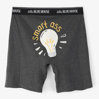 Hatley Little Blue House Men's Smart Ass Boxer Short