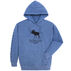 Original Design Mens Kittery Trading Post Black Moose Hooded Sweatshirt
