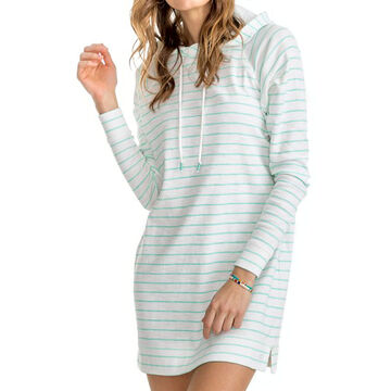 Southern Tide Womens Ocean Front Striped Tunic Hoodie