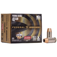 Federal Hydra-Shok 40 Smith & Wesson 155 Grain JHP Ammo (20)