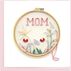 Quilling Card Mom Cross Stitch Mothers Day Card