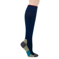 Dr. Motion Women's Color Block Knee-High Compression Sock