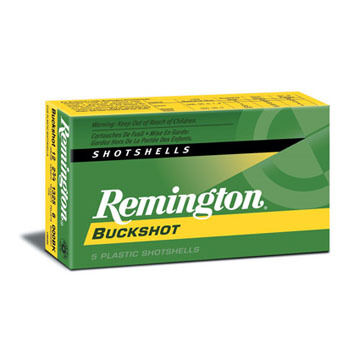 Remington Express 12 GA 2-3/4 #00 Buck 9 Pellet Buckshot Ammo (5)