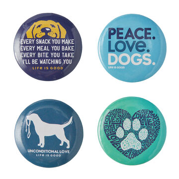 Life is Good Dogs Positive Pin - 4 Pk.
