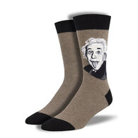 Socksmith Design Men's Einstein Portrait Crew Sock