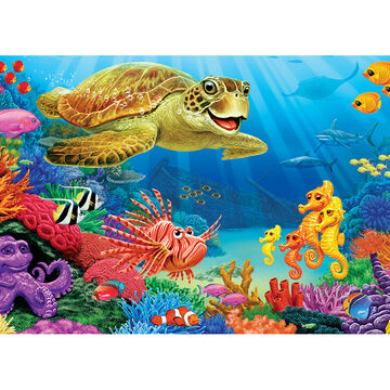 Cobble Hill Tray Puzzle - Undersea Turtle