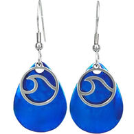 Eye Catching Jewelry Women's Blue Wave Earring