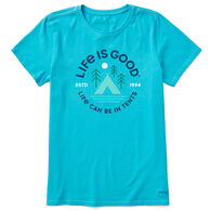Life is Good Women's In Tents 94 Crusher-Lite Short-Sleeve T-Shirt