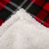 Carstens Inc. Holiday Plaid Plush Sherpa Fleece Throw Blanket