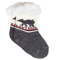 Maine Scene Kid's "Baby Bear" Fleece Lined Slipper Sock