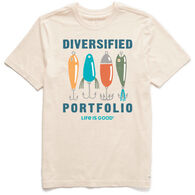 Life is Good Men's Diversified Portfolio Fishing Crusher Short-Sleeve T-Shirt