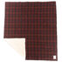 Woolly Red/Black/Ombre Check Reversible Blanket