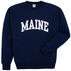 A.M. Mens Maine Arch Design Long-Sleeve Crew Neck Sweatshirt