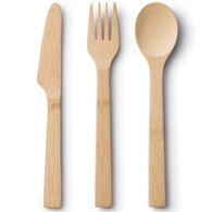 Bambu Spoon, Knife & Fork Bamboo Cutlery Set