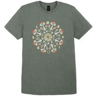 Soul Flower Women's Mushroom Mandala Short-Sleeve T-Shirt