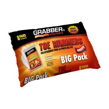 Grabber Toe Warmer Pack - 8 Pair