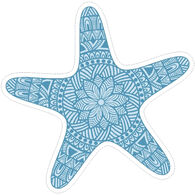 Sticker Cabana Starfish Design Sticker
