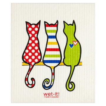 Wet-it! Swedish Cloth - Cat Lover Multi
