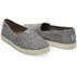 TOMS Womens Forged Iron Grey Space Dye Avalon Slip-On Shoe