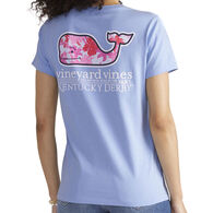 Vineyard Vines Women's Kentucky Derby Roses Whale Short-Sleeve Pocket Top