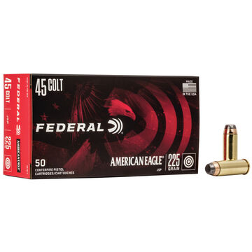 Federal American Eagle 45 Colt 225 Grain JSP Handgun Ammo (50)