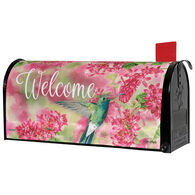 Carson Home Accents Pink Currant Hummingbird Magnetic Mailbox Cover
