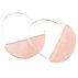 Scout Curated Wears Womens Stone Prism Hoop - Rose Quartz/Silver