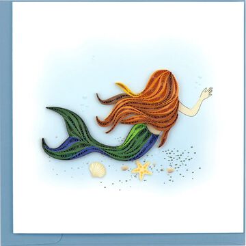 Quilling Card Mermaid Greeting Card