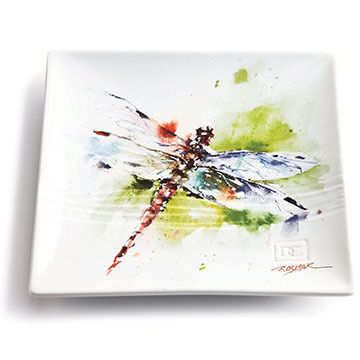 DEMDACO Dragonfly Snack Plate