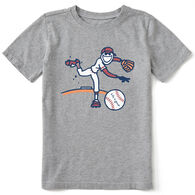 Life is Good Youth Jake Baseball Crusher Short-Sleeve Shirt
