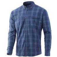 Huk Men's Awendaw Fishing Flannel Long-Sleeve Shirt