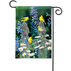BreezeArt Finch Fencepost Decorative Garden Flag