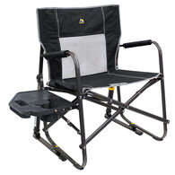 GCI Outdoor Freestyle Rocker XL Folding Rocking Chair w/ Side Table